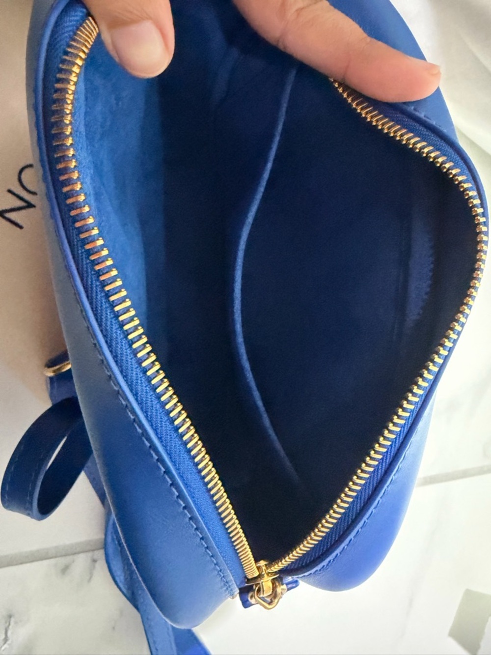 Louis Vuitton Cobalt Quilted Camera Crossbody Bag with Gold Hardware - Picture 6 of 7